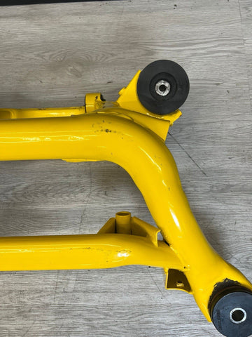 01-06 BMW E46 M3 REAR SUSPENSION SUBFRAME AXLE CARRIER CRADLE YELLOW
