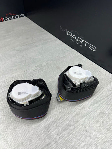 BMW 15-20 F82 M4 Coupe Competition Front Seat Belts Seatbelts Pair 34097873