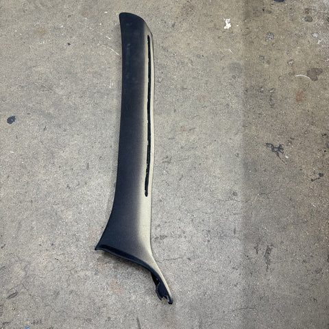 01-06 BMW E46 M3 Coupe Front A Pillar Black OEM Left Driver *Fabric Peeled*