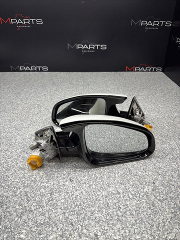 15-18 OEM BMW F80 M3 Front Left Right Mirror Assembly Heated Alpine White