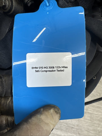 2008 BMW E90 E92 E93 M3 08-13 S65 V8 4.0L Complete Engine Motor 122k Miles