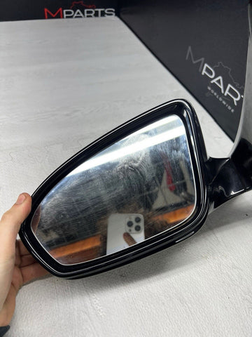 13-16 BMW F10 M5 LEFT DRIVER SIDE MIRROR NO CAMERA SAPPHIRE BLACK OEM