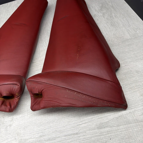 BMW E46 01-05 325ci 330ci M3 Coupe Rear Side Seat Bolsters Imola Red *Notes*