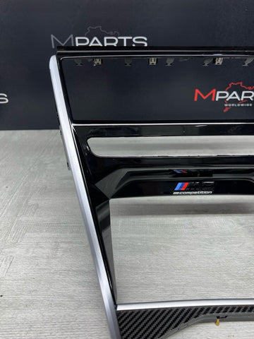 Center Dash Console Carbon Fiber Trims Panels 51168096321 51169396502 BMW F92 M8