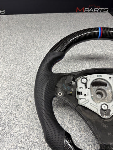 08-13 BMW E90 E92 E93 M3 OHC Carbon fiber Steering Wheel Tri Stitched DCT *Note*