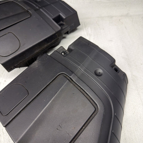 01-06 BMW E46 M3 OEM Convertible Rear Top Lateral Trim Panel Pair Black *Notes*