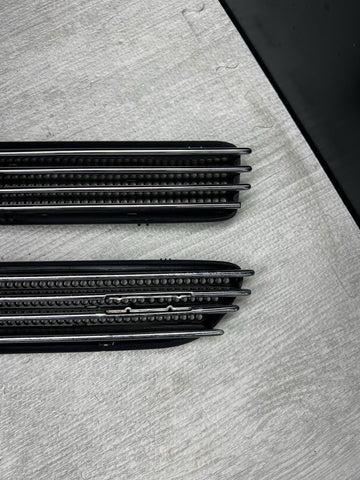 01-06 BMW E46 M3 Fender Vent Grilles Grills Trims Chrome OEM No Emblems