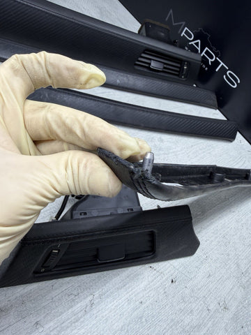 08-13 BMW E92 E93 M3 Interior Trim Set Carbon Leather OEM Genuine *Notes*