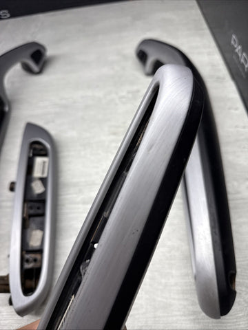 01-06 BMW E46 M3 Coupe Interior Armrests Trim Set Brushed Aluminum