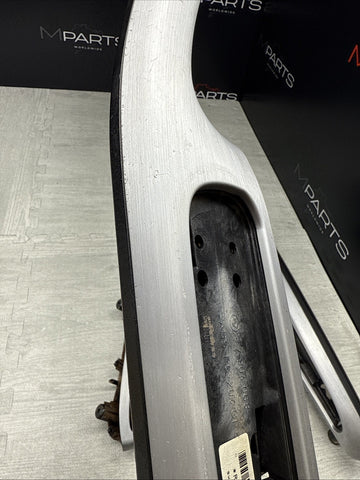 01-06 BMW E46 M3 Coupe Interior Armrests Trim Set Brushed Aluminum