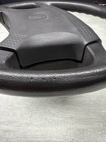 1987 - 1993 BMW E30 318 325 M3 4-Spoke Steering Wheel Leather Black OEM 1156363