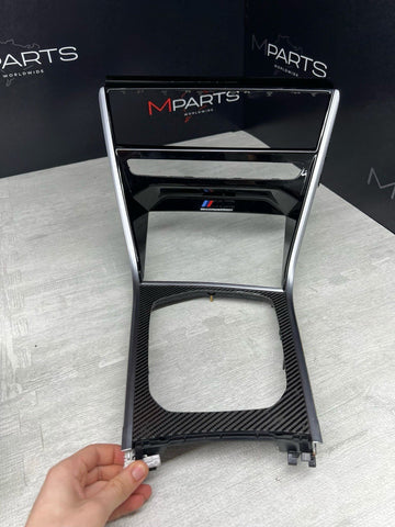 Center Dash Console Carbon Fiber Trims Panels 51168096321 51169396502 BMW F92 M8