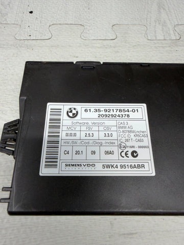 08-13 BMW E82 E88 E90 E92 E93 CAS 3 Car Access System Module OEM 9217854
