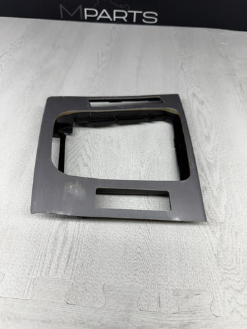 01-06 BMW E46 M3 Convertible Center Shift Shifter Trim Brushed Aluminum *Bent