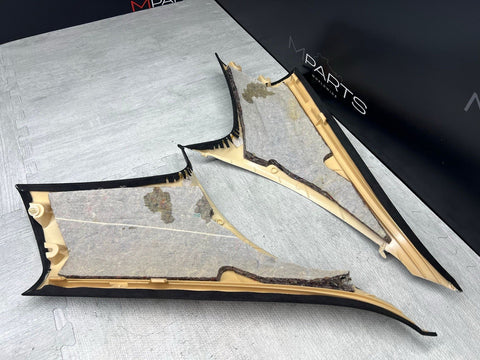 04-10 BMW E63 645 650 M6 Coupe Rear C Pillars Trims Covers Set Alcantara OEM