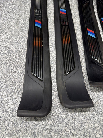 BMW E39 M Sport Door Sill Trim Scuff Plates Set OEM 525i 530i 540i M-Tech M5
