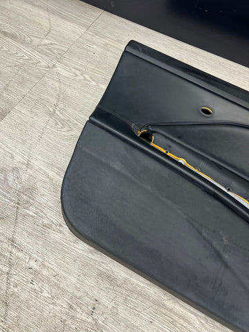 01-06 BMW E46 M3 DRIVER LEFT SIDE DOOR PANEL CARD BLACK OEM