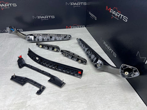 01-06 BMW E46 M3 Convertible Interior Armrests Trim Set Titan Shadow Grey