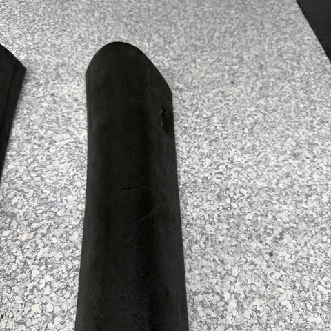 06-10 BMW E63 M6 COUPE Interior A-Pillar Trim Panel Pair L&R ALCANTARA Set OEM