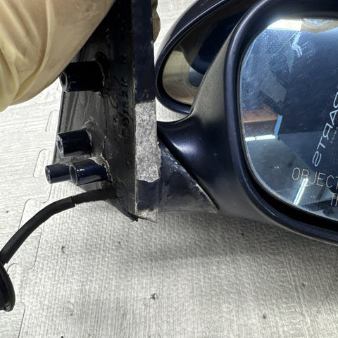 01-06 BMW E46 M3 Side View Door Mirrors Pair Mystic Blue *Notes*