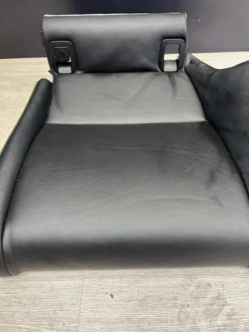 08-13 BMW E92 M3 Coupe Left Driver Rear Seat Bottom Bench Pad Black Leather OEM