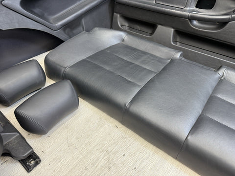 95-99 BMW E36 M3 COUPE SPORT VADER SEATS BLACK LEATHER OEM SET
