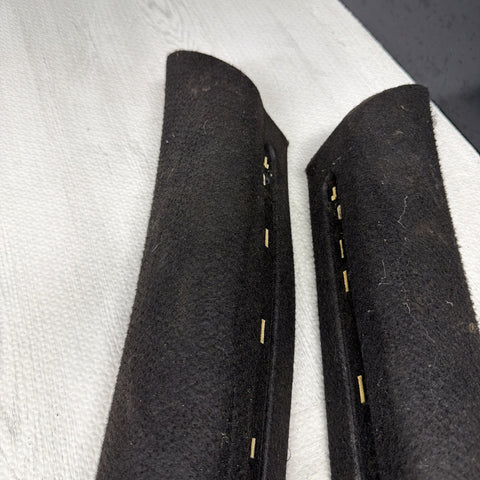 2001-2006 BMW M3 E46 Coupe Front Left Right A Pillar Trim Cover Black OEM