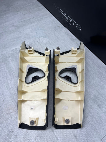 BMW 06-10 E63 645 650 M6 Coupe B Pillar Trims Covers Panels Alcantara Set OEM