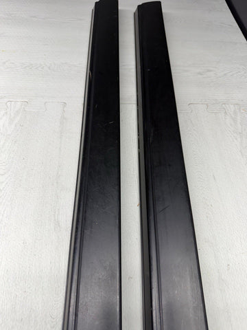 OEM BMW 98-02 Z3 M Z3M Coupe Interior Door Sill Cover Covers Trims Pair Black