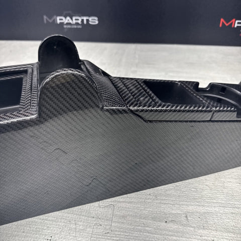 01-06 BMW E46 330 328 325 M3 COUPE BLACK CENTER CONSOLE COIN TRAY CARBON FIBER