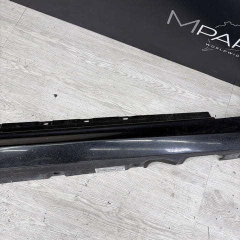 OEM BMW F12 F13 640 650 M6 Passenger Side Rocker Skirt Trim Panel Black Sapphire