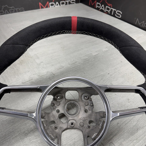 PORSCHE 991 GT3 991.2 GT 3 RS 997.2 BLK LEATHER PDK SHIFT STERRING WHEEL RED TOP