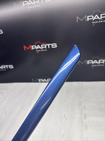 01-06 BMW E46 M3 3-Series Rear Left Quarter Moulding 2694731 Mystic Blue