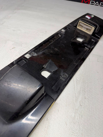 98-02 BMW E36/7 Z3 M Roadster Rear Trunk Lid License Plate Cover Trim Black OEM
