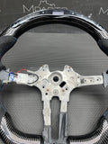 15-20 BMW F80 F82 F83 M3 M4 OHC Carbon Fiber Steering Wheel LED *Damage Nick*