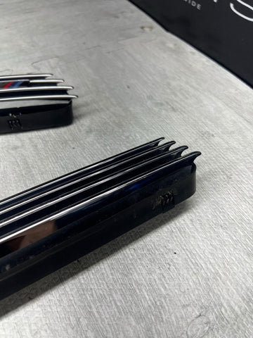 01-06 BMW E46 M3 Left Right Fender Vent Grilles Grills Trims Chrome Genuine OEM