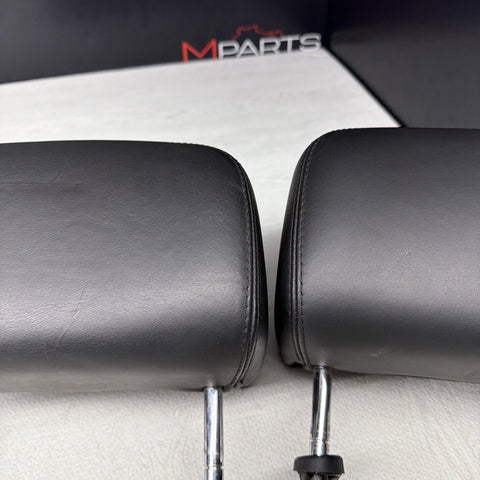 2001-2006 BMW E46 M3 Convertible Black Rear Headrests Head Rests Pair
