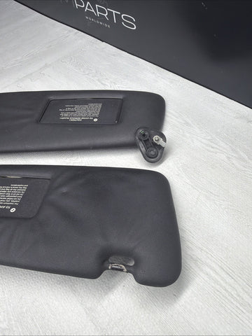 BMW 94-99 E36 M3 Black Sun Visors Sunvisors Pair OEM *Notes*