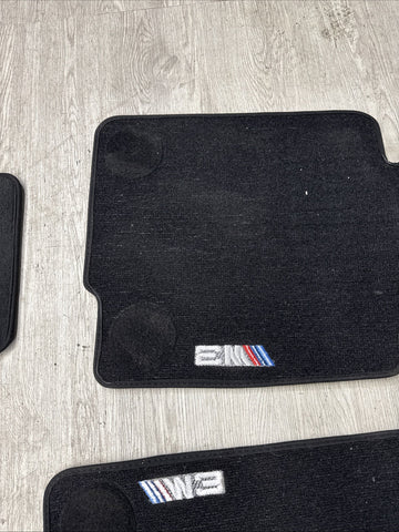 Genuine 01-06 BMW E46 M3 Convertible Carpets Floor Mats Black Front & Rear