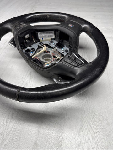11-13 BMW F10 535i 528i 550i Sport Steering Wheel Black OEM