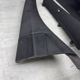 01-06 BMW E46 M3 CONVERTIBLE REAR INTERIOR QUARTER TRIMS COVERS PANELS BLACK