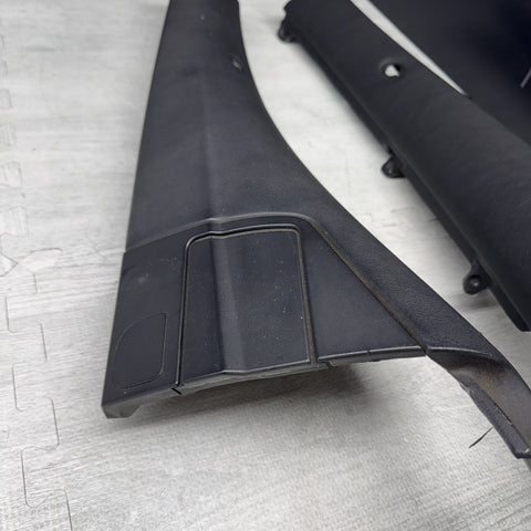 01-06 BMW E46 M3 CONVERTIBLE REAR INTERIOR QUARTER TRIMS COVERS PANELS BLACK