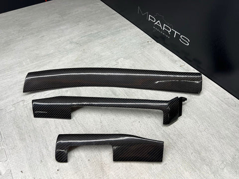 BMW E46 M3 01-06 Carbon Fiber Interior Trim Dashboard Dash Board Set *Notes*