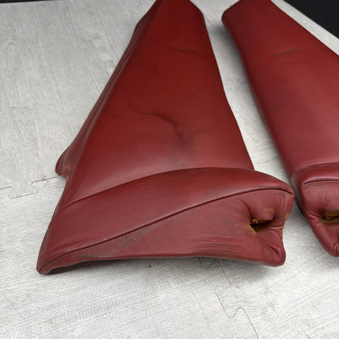 BMW E46 01-05 325ci 330ci M3 Coupe Rear Side Seat Bolsters Imola Red *Notes*