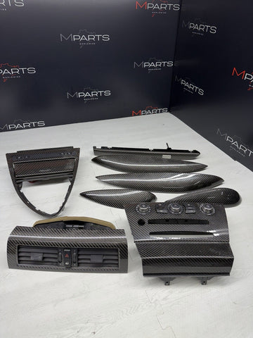 06-07 OEM BMW E63 E64 M6 Front Rear Door Dash Center Console Carbon Trim *Notes*