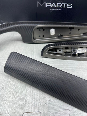 01-06 BMW E46 M3 Convertible Interior Armrests Trim Set Titan Shadow Grey