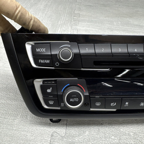 12-16 OEM BMW F22 F32 F30 F36 M4 M3 AC Heater Control Panel Radio Media Buttons