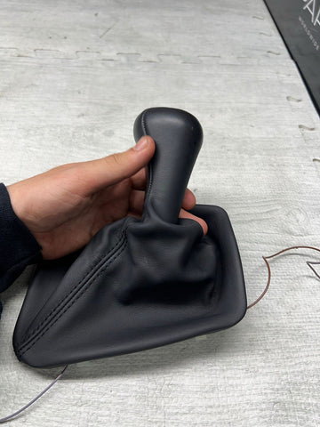 BMW E36 M3 Manual 5 Speed Gear Shift Knob Boot Black Leather OEM