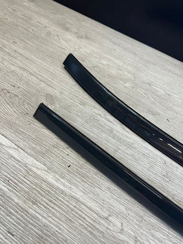 14-25 BMW F16 X6 F86 X6M Roof Drip Mouldings Trims Dravit Grey Pair Set OEM