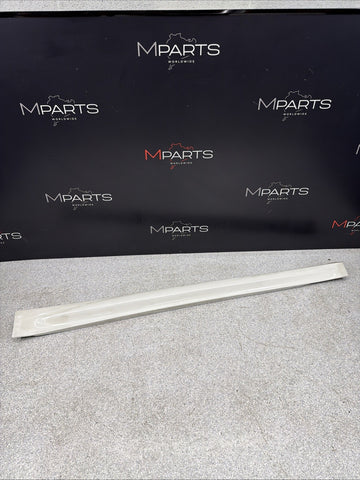 08-11 BMW E90 M3 Sedan Left Driver Side Skirt Rocker Panel Alpine White *Crack*